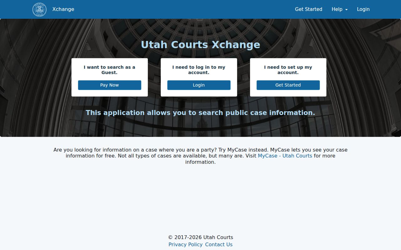 Syracuse people search Utah court Xchange party name form
